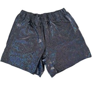 Sea Dragon Studio Holographic Pull On Festival Shorts Men's Medium Disco Party